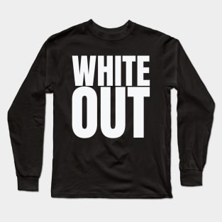 White Out (White on white design) Long Sleeve T-Shirt